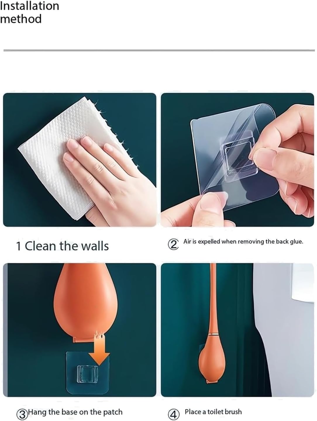 Modern Flexible Silicone Toilet Brush with Holder Set