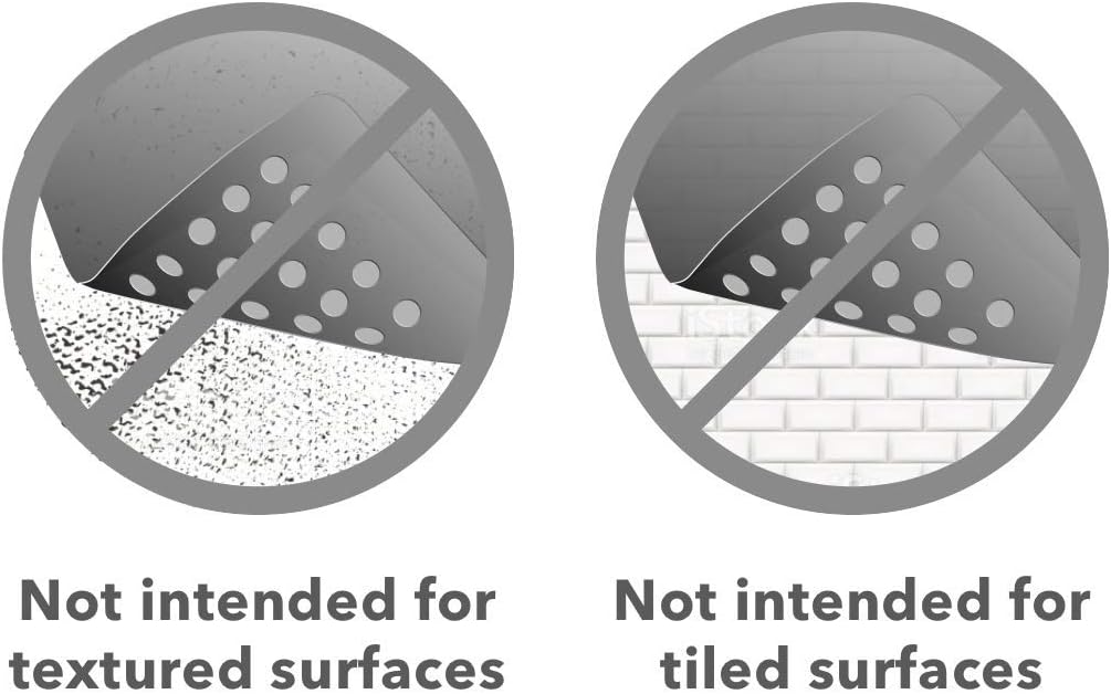 TIKE SMART Pebbles Non-Slip Bath Mat 27x14 Oval Transparent Purple