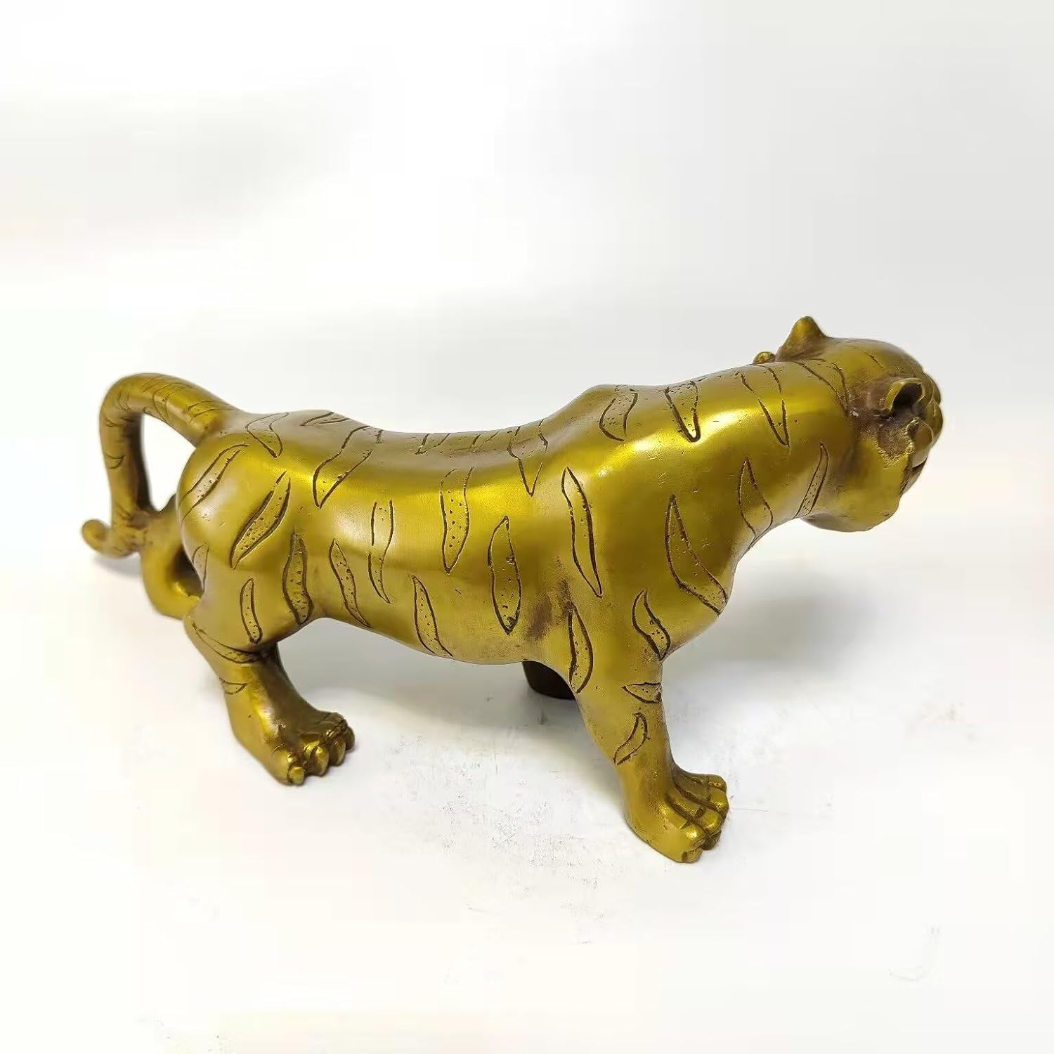 Julrybox Brass Tiger Zodiac Figurine Decor