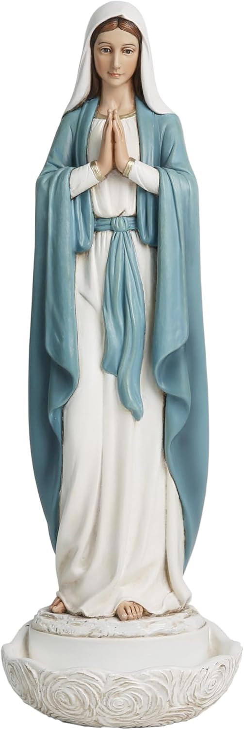 Our Lady of Grace 11 Inch Statue Rosary Holder