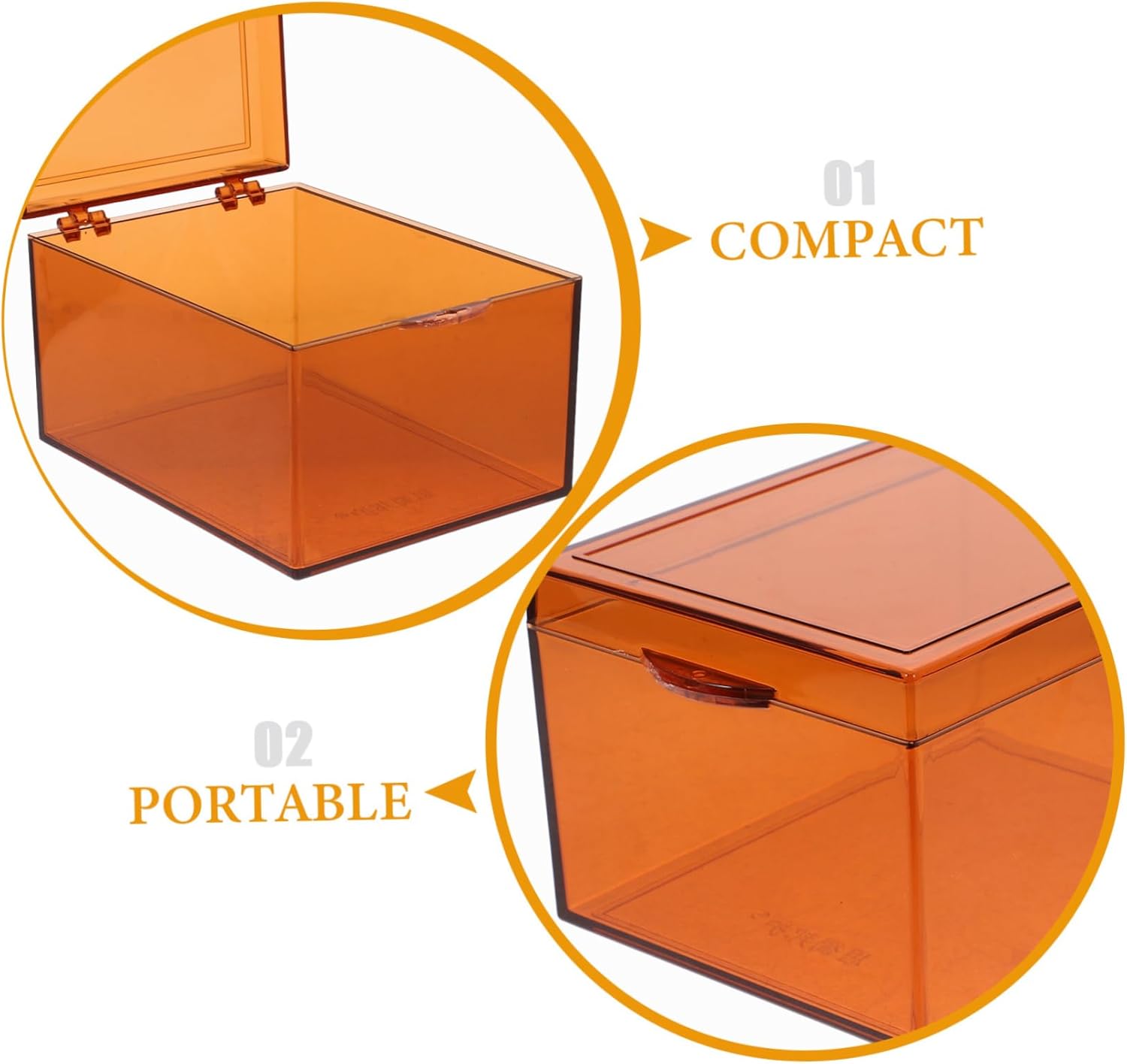 Ciieeo Lightproof Medicine Storage Container with Clear Lid
