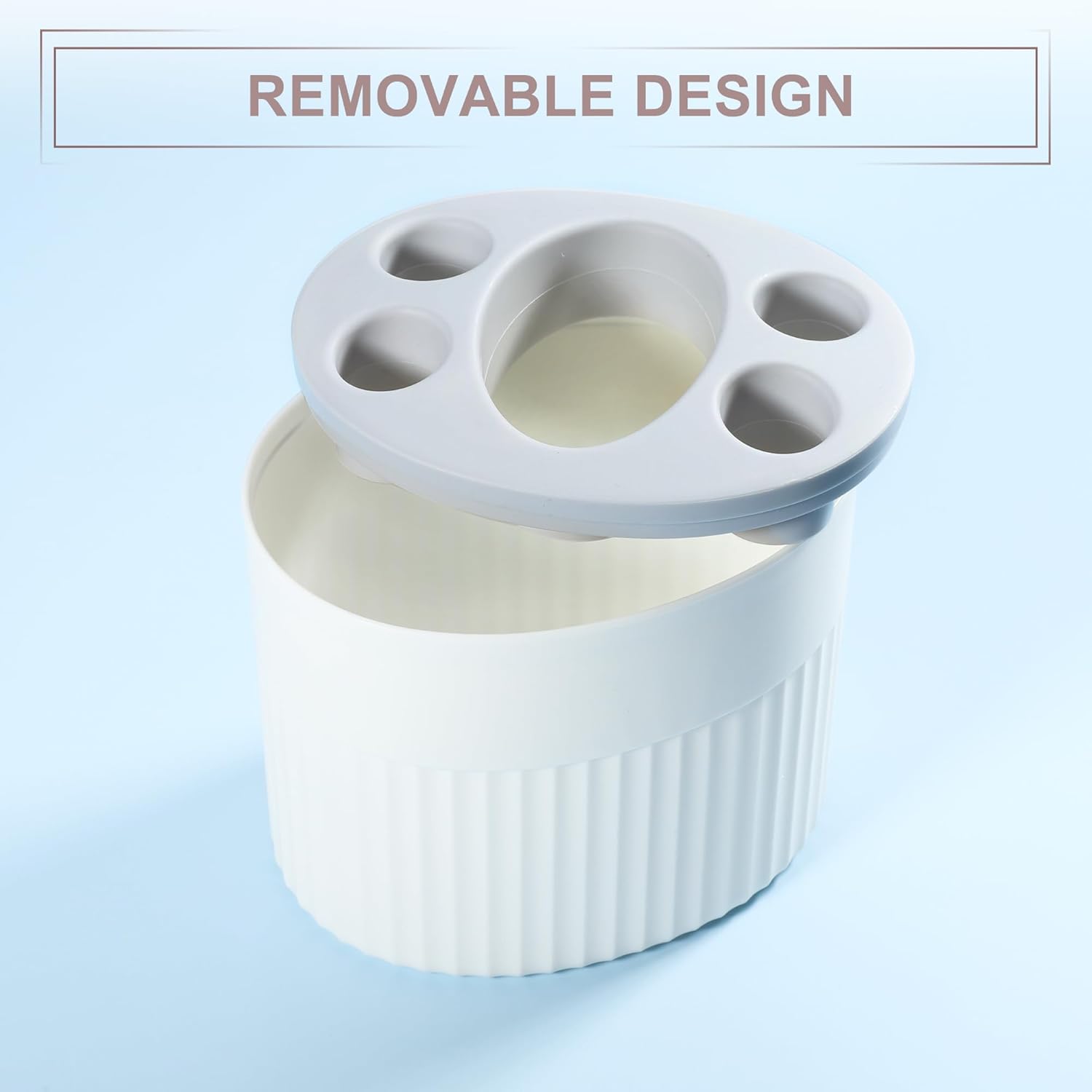 VOCOSTE White Toothbrush Holder Organizer