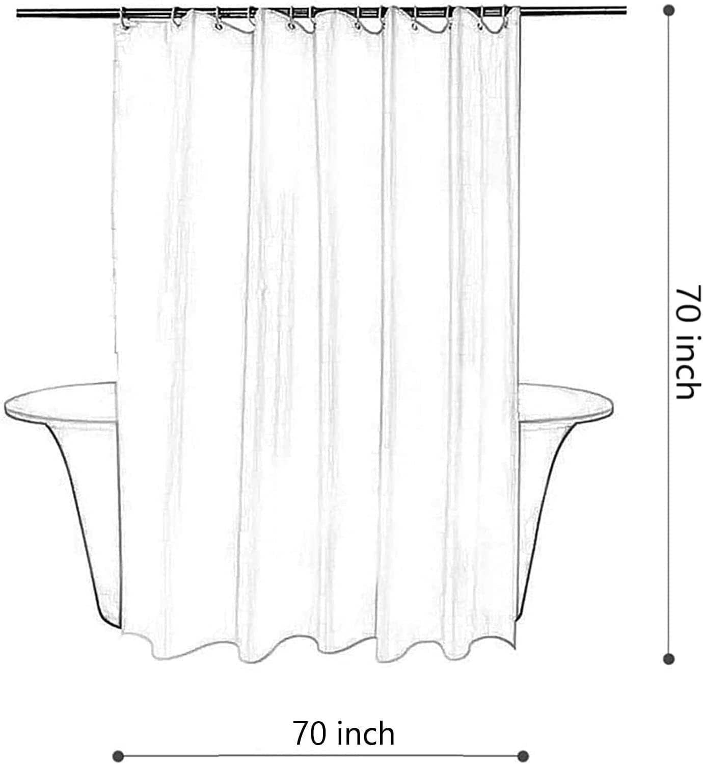 Retro Tropical Palm Tree Surfboard Shower Curtain with Hooks 59x70
