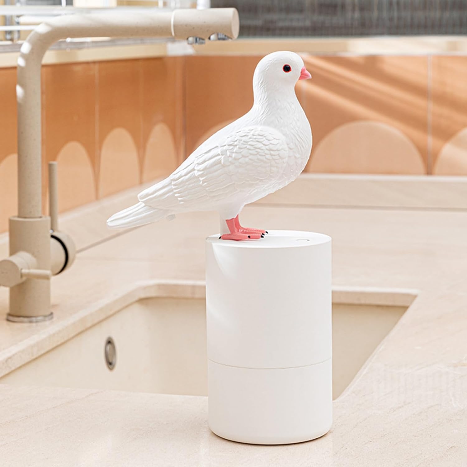 Pigeon Shaped Foaming Soap Dispenser Touchless 400ml Rechargeable
