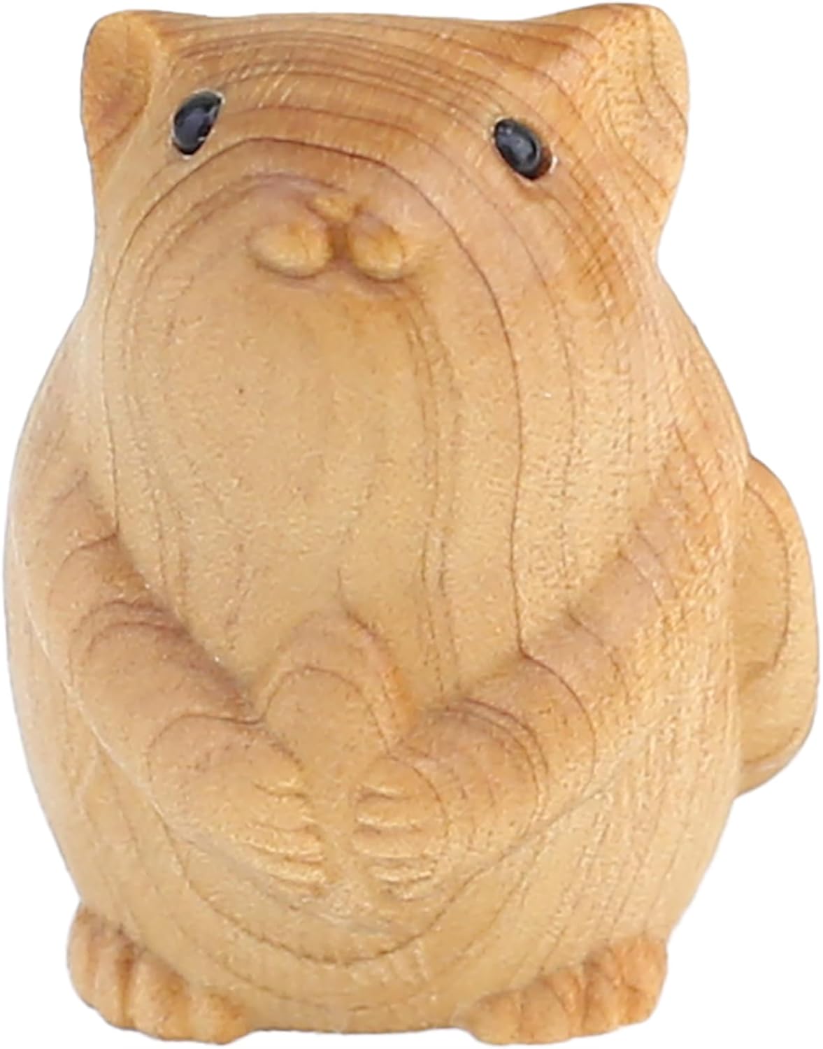 Cute Miniature Wooden Mouse Statue - 12 Zodiac Collection