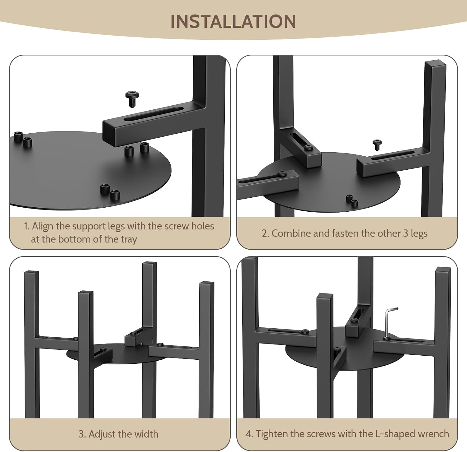 Keenray Adjustable Towel Warmer Stand with Trays Heavy Duty Black