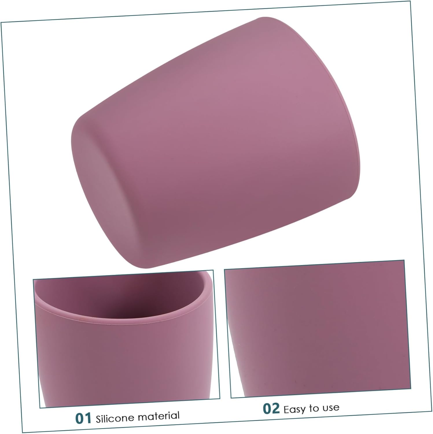 STOBAZA Silicone Straight Training Cup for Kids and Adults