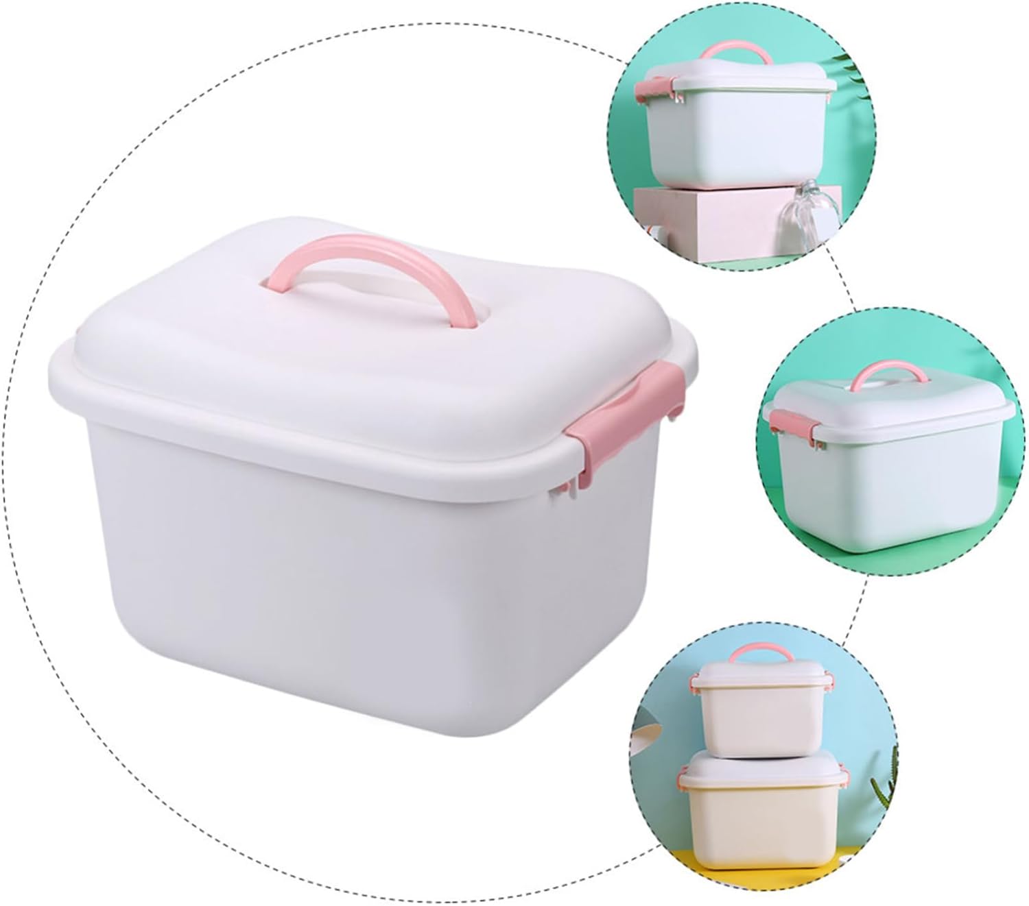 Outanaya 1Pc Medicine Cabinet Storage Box for Medication and Emergency Supplies