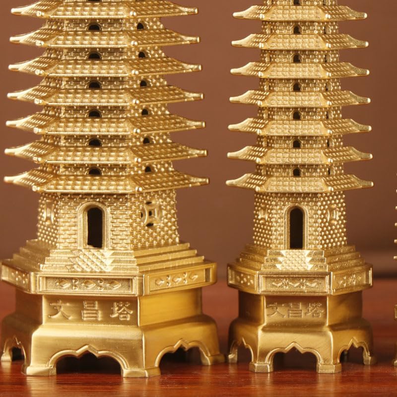 Usoway 9 Layer Thermoformed Bronze Cultural Tower Ornament