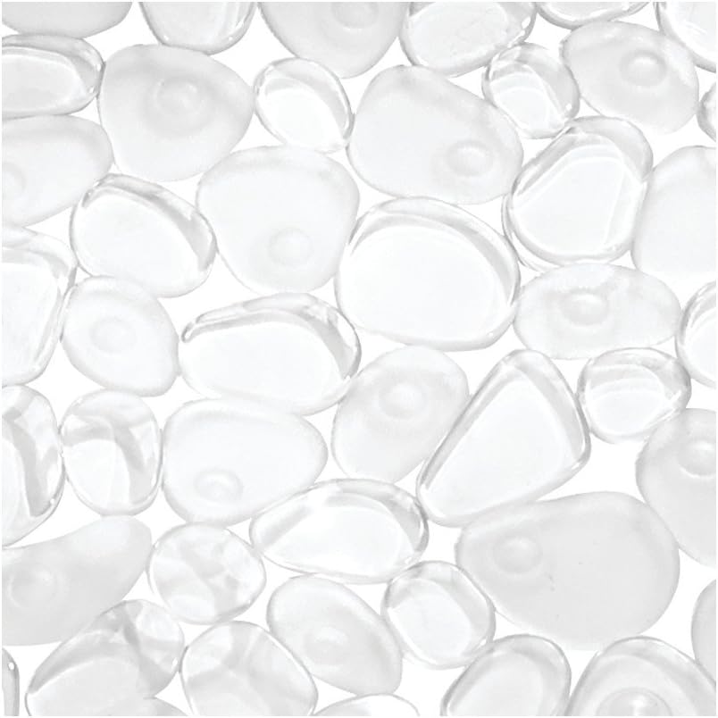 iDesign Pebblz Clear Bathtub Mat 22x22