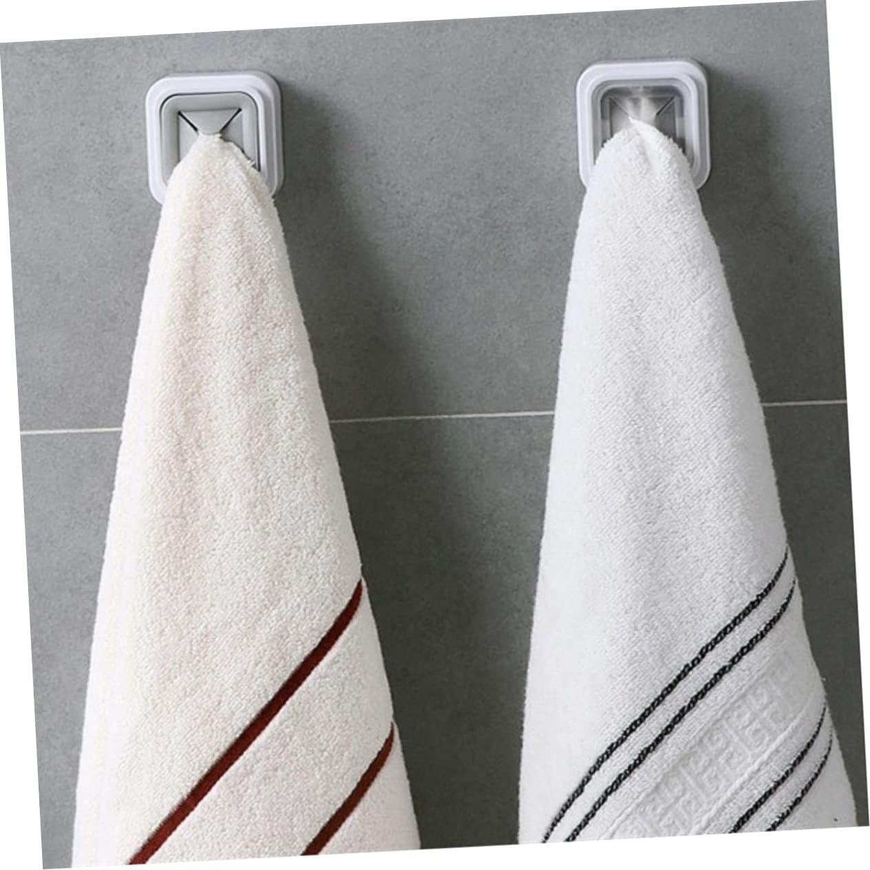 GLEAVI 4Pcs Wall Mounted Towel Racks No Drill Design