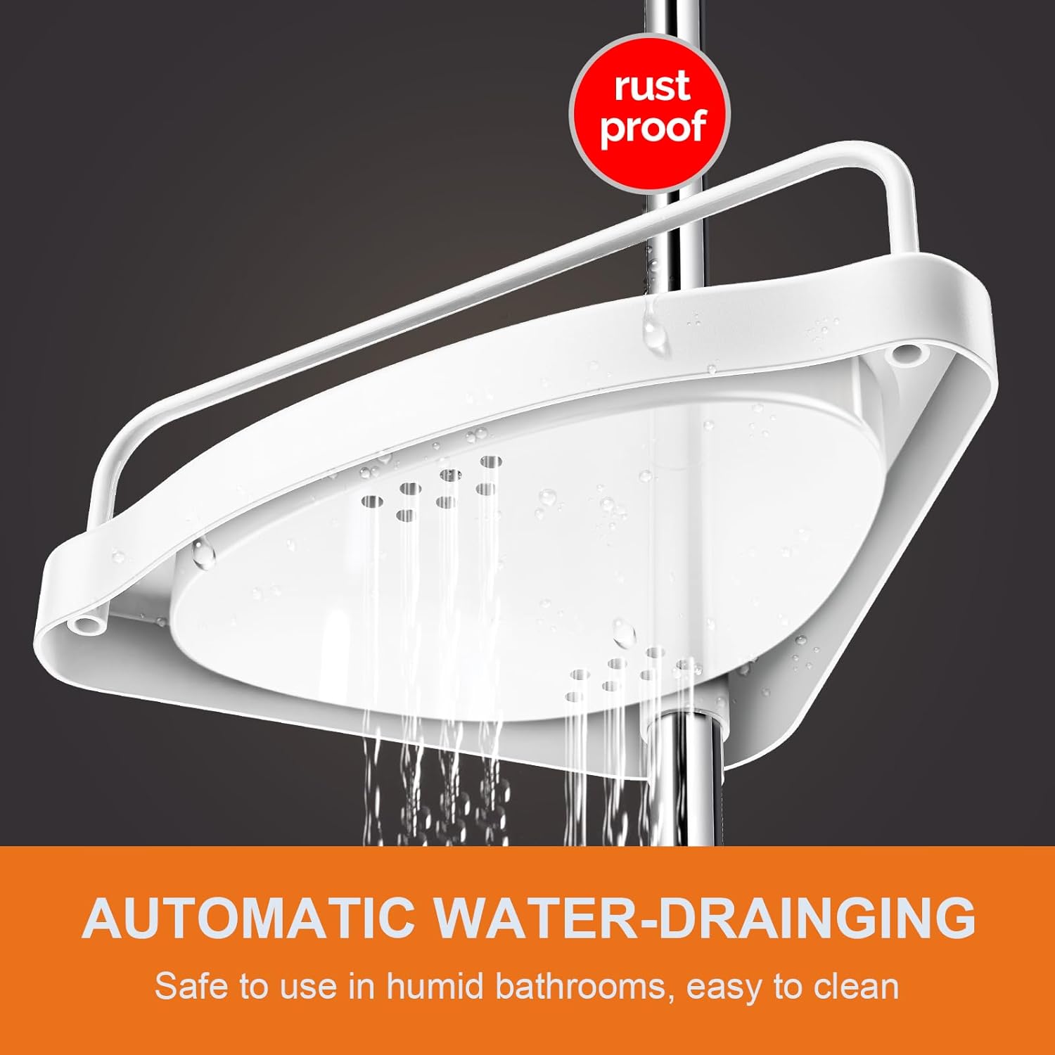 Hamitor Corner Shower Caddy 4Tier Organizer