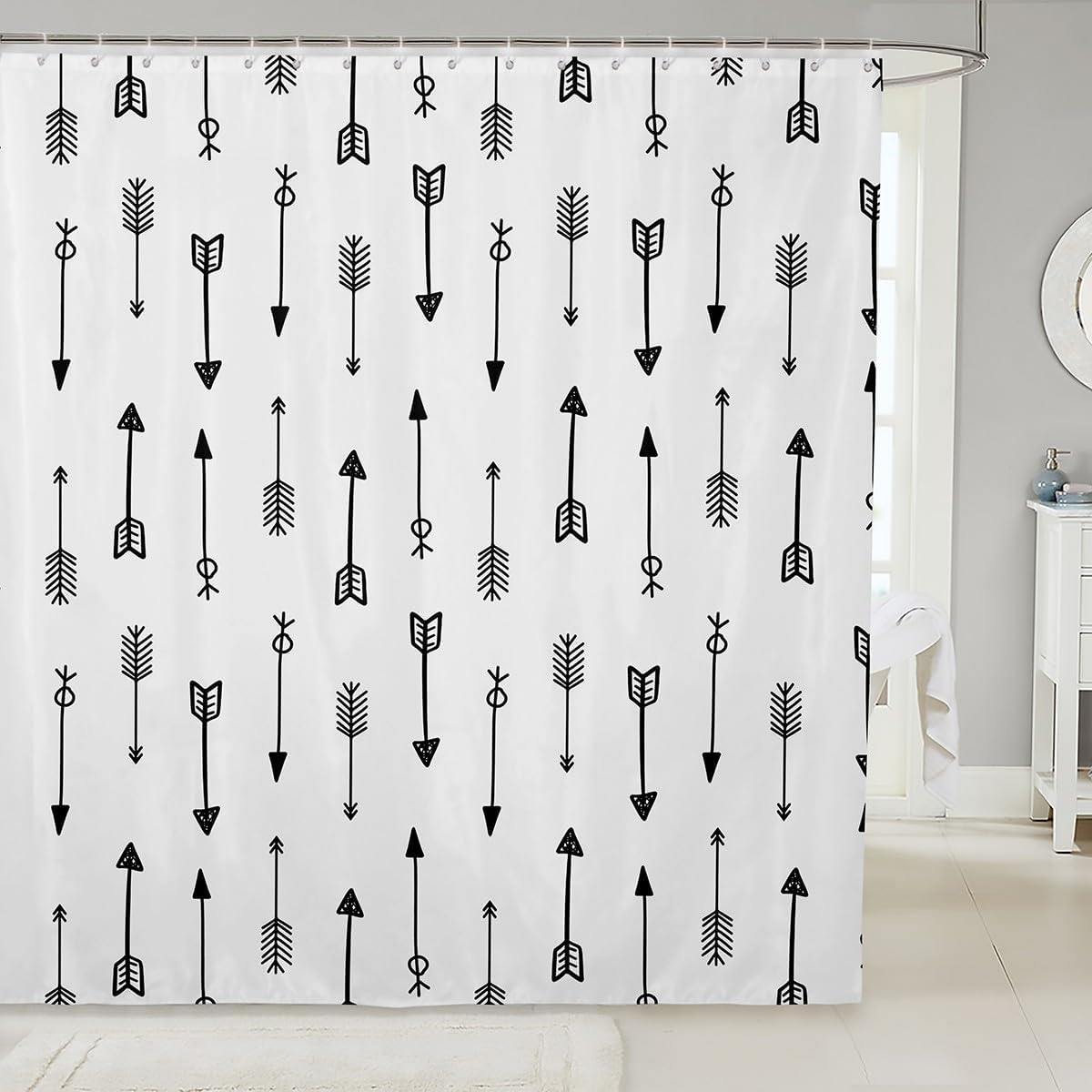 Erosebridal Arrows Shower Curtain 72x72