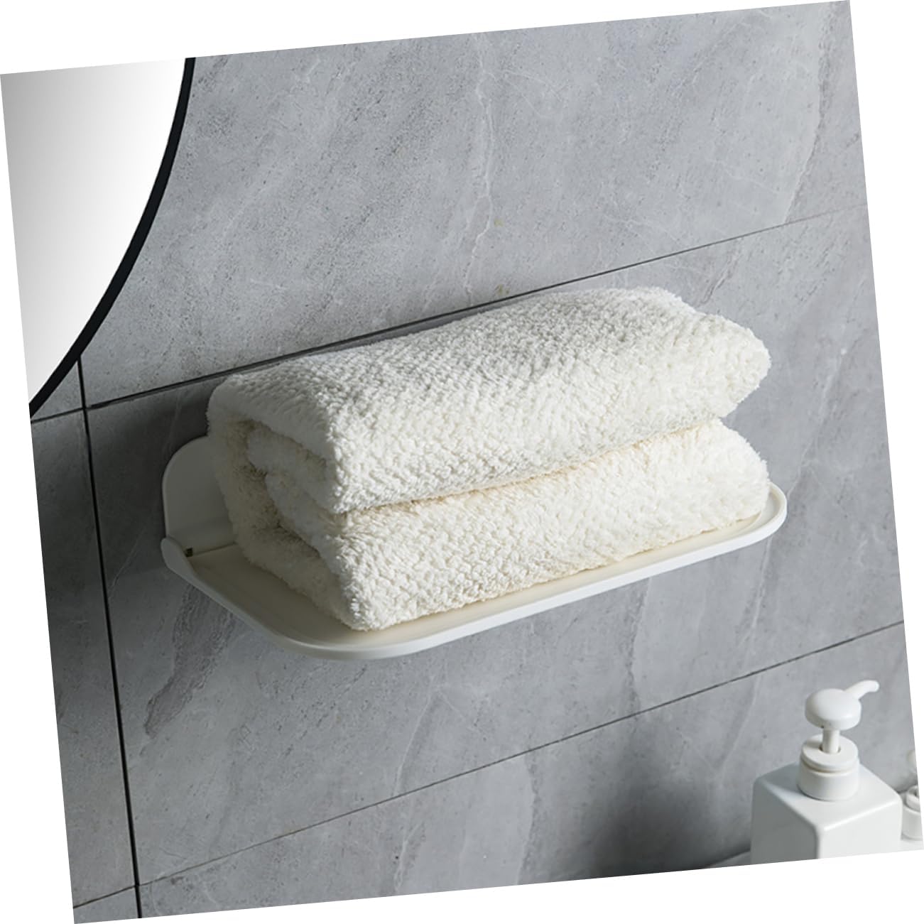 ABOOFAN Wall Mount Towel Holder Foldable Storage Rack