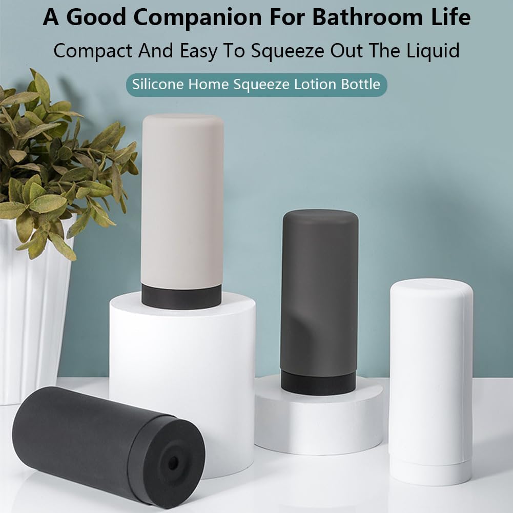 Chpbolly Silicone Dish Soap Dispenser - Leakproof Refillable Countertop Holder