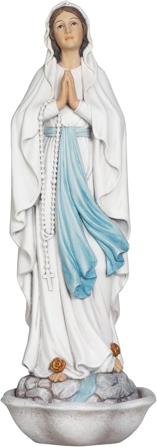 Grace4Joy Our Lady of Lourdes Statue 13 Inches