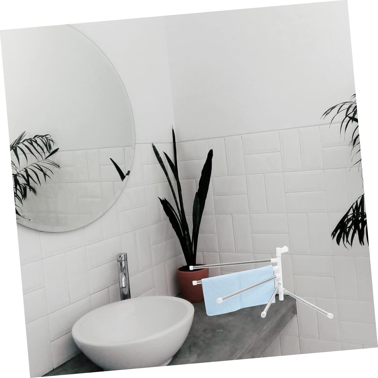 NUOBESTY Wall Mounted Rotatory Towel Rack