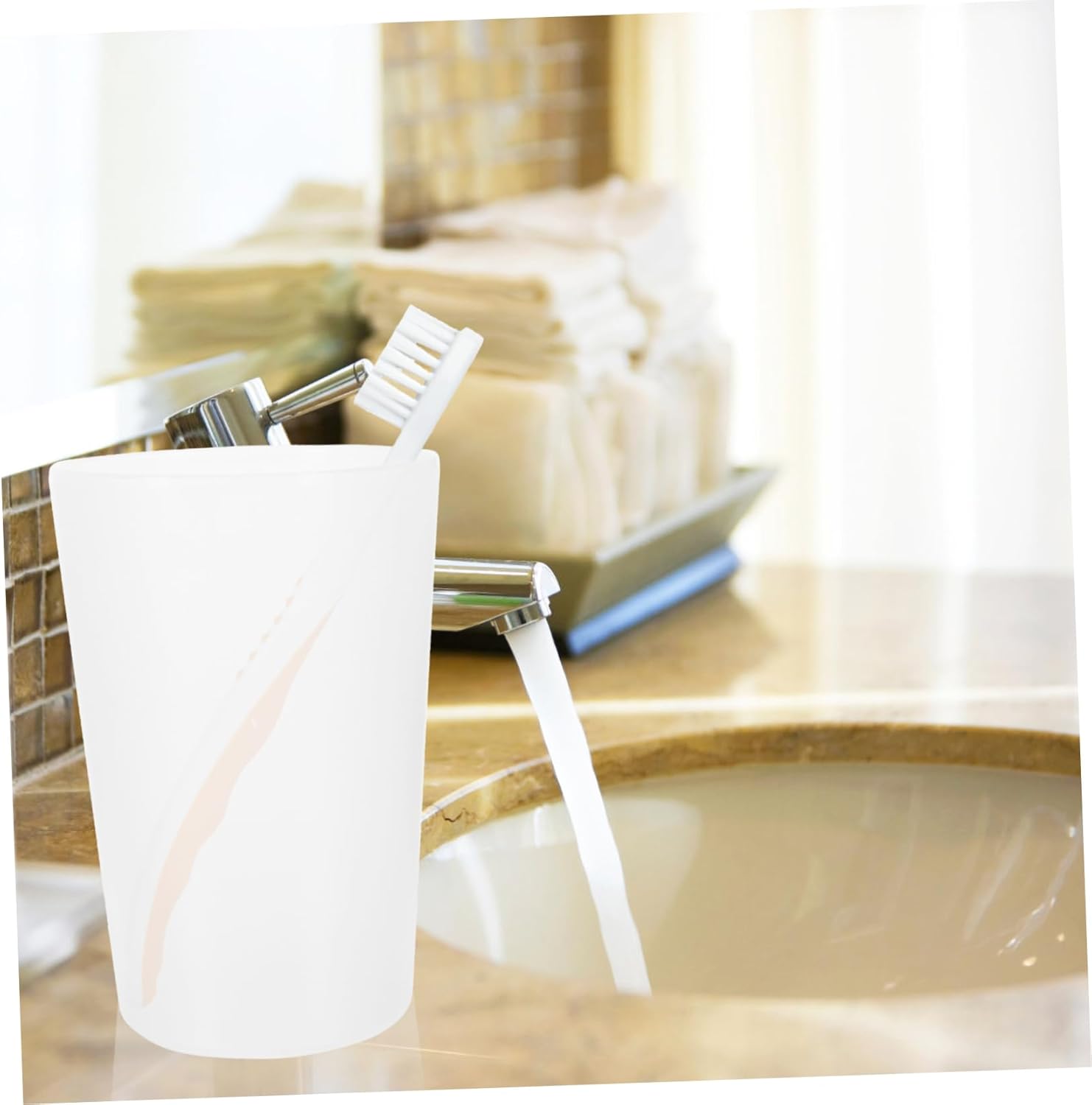 Garneck 10pcs Reusable Toothbrush Cups 1