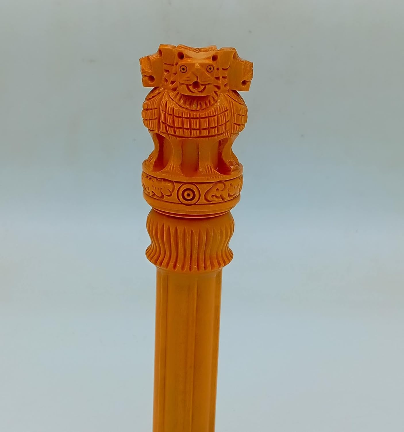 Wooden Ashoka Pillar 8 Inch Desk Table Decoration