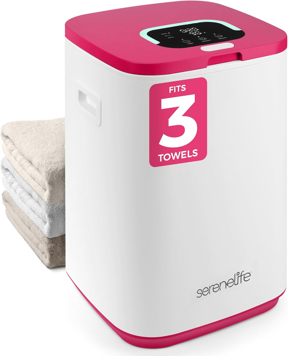 SereneLife SLTLWSQ80 Warmer - 23L Bucket with Timer Pink