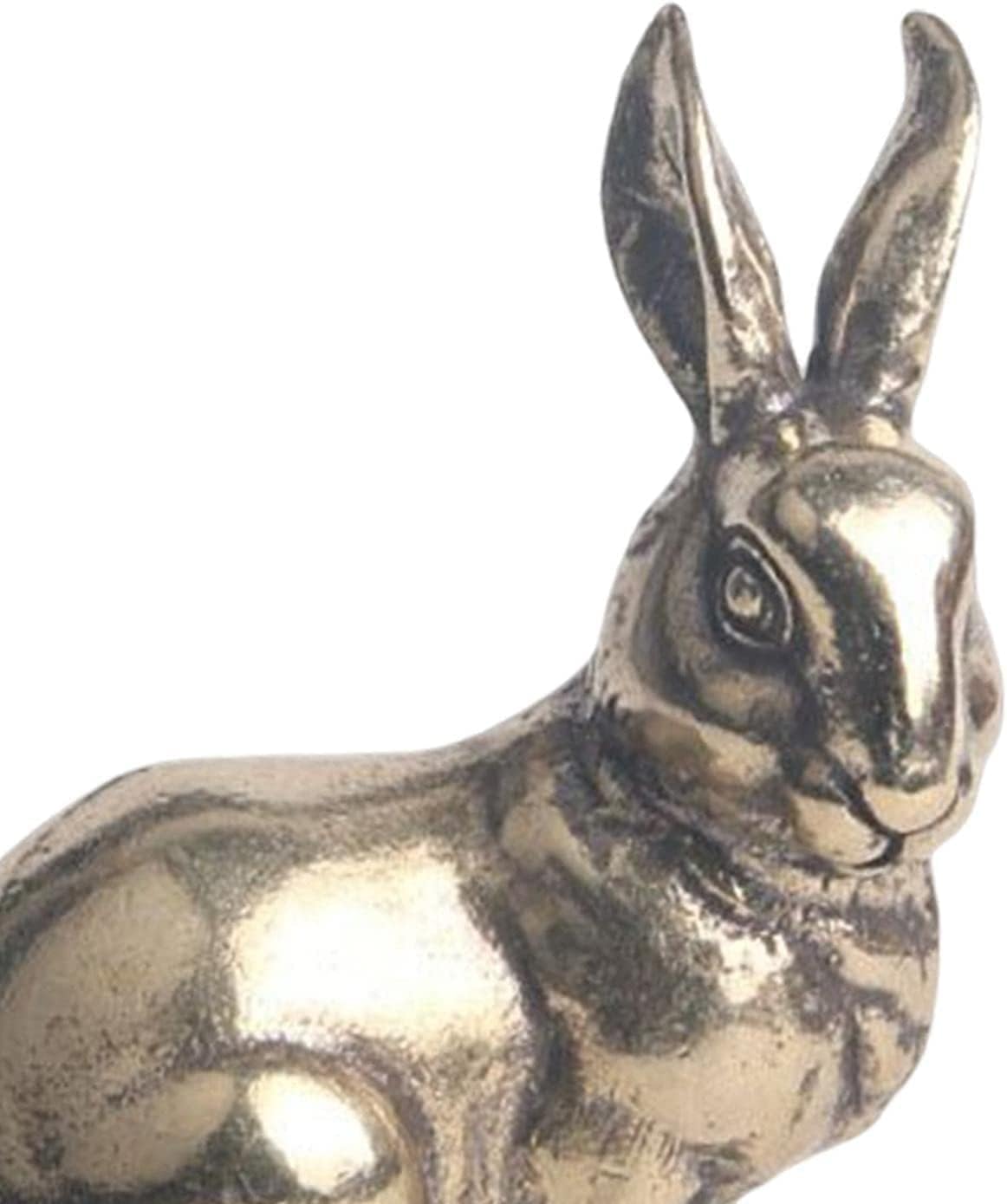 Joylern Brass Miniature Rabbit Statue Desk Decor