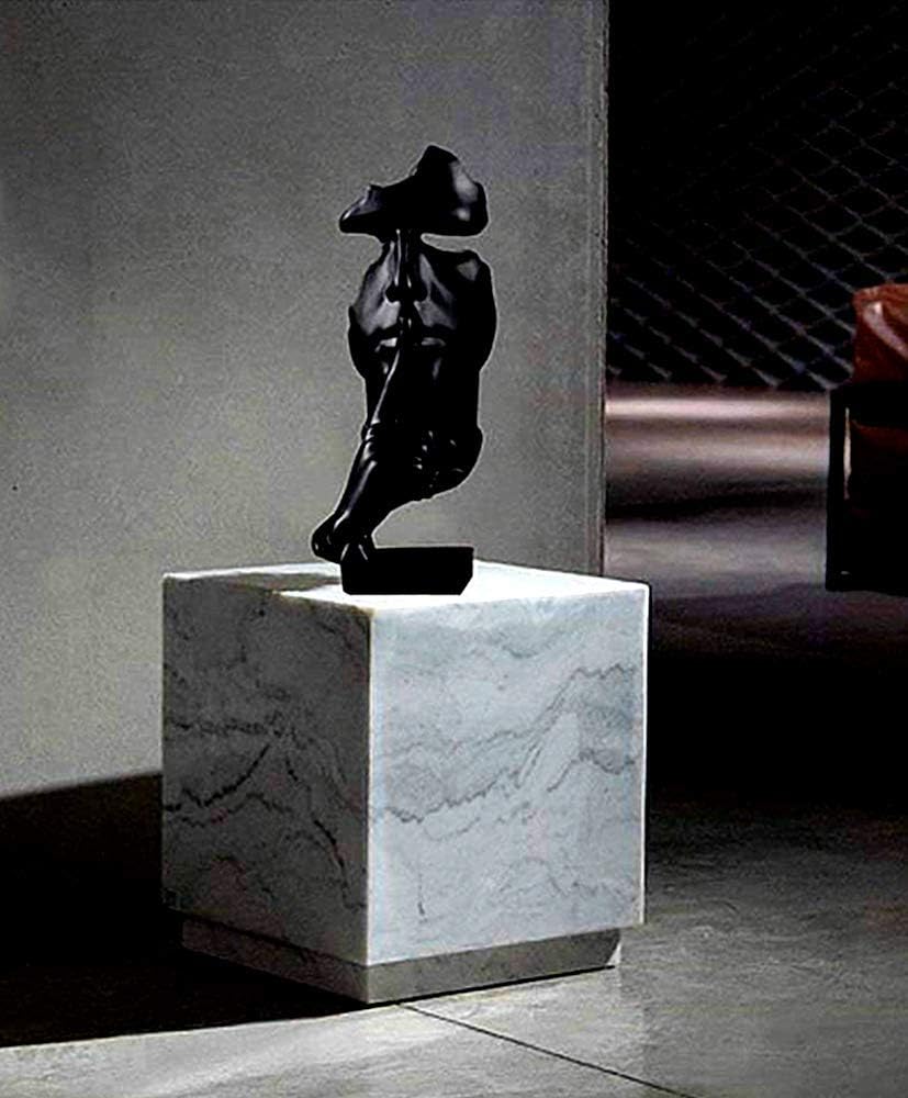 NEWQZ Creative Abstract Man Statue Sculptures Black