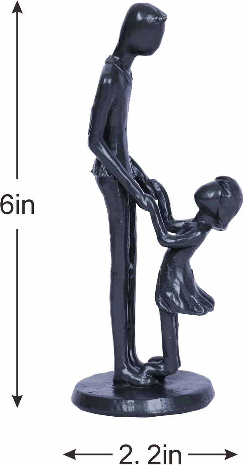 Father Daughter Statue - Heartwarming Love Sculpture