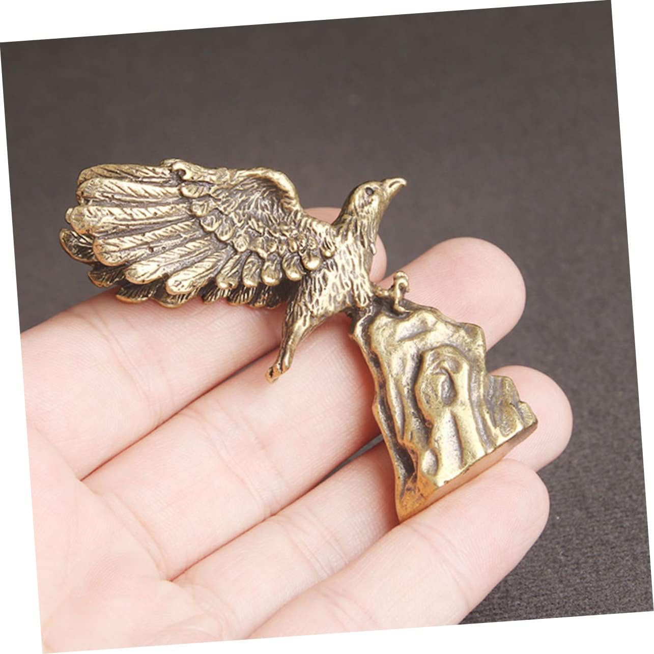 Brass Eagle Statue for Home and Office Decor