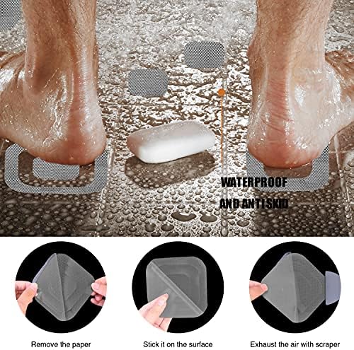 Non-Slip Bathtub Stickers with 72 PCS and Scraper