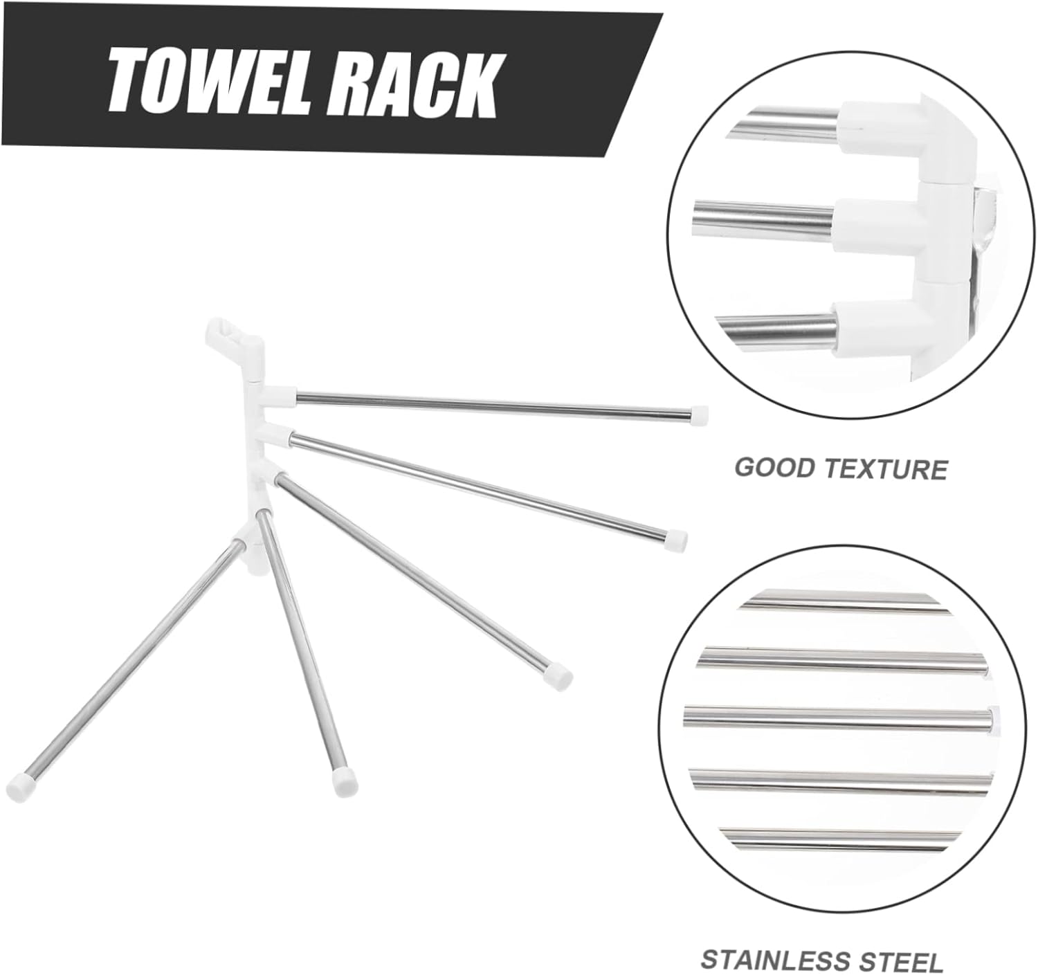 NUOBESTY Wall Mounted Rotatory Towel Rack