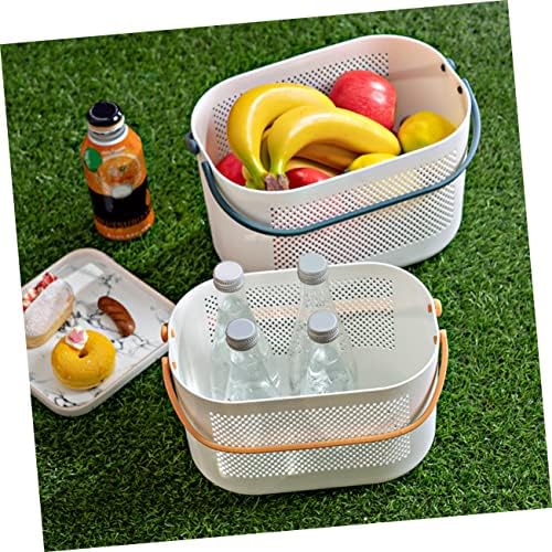 Portable Shower Storage Basket Organizer with Handles 1