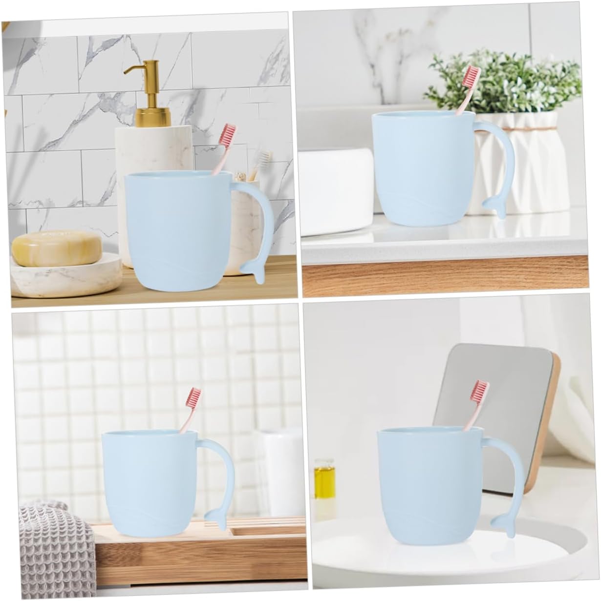 2pcs Cartoon Toothbrush and Mouthwash Cups for Kids