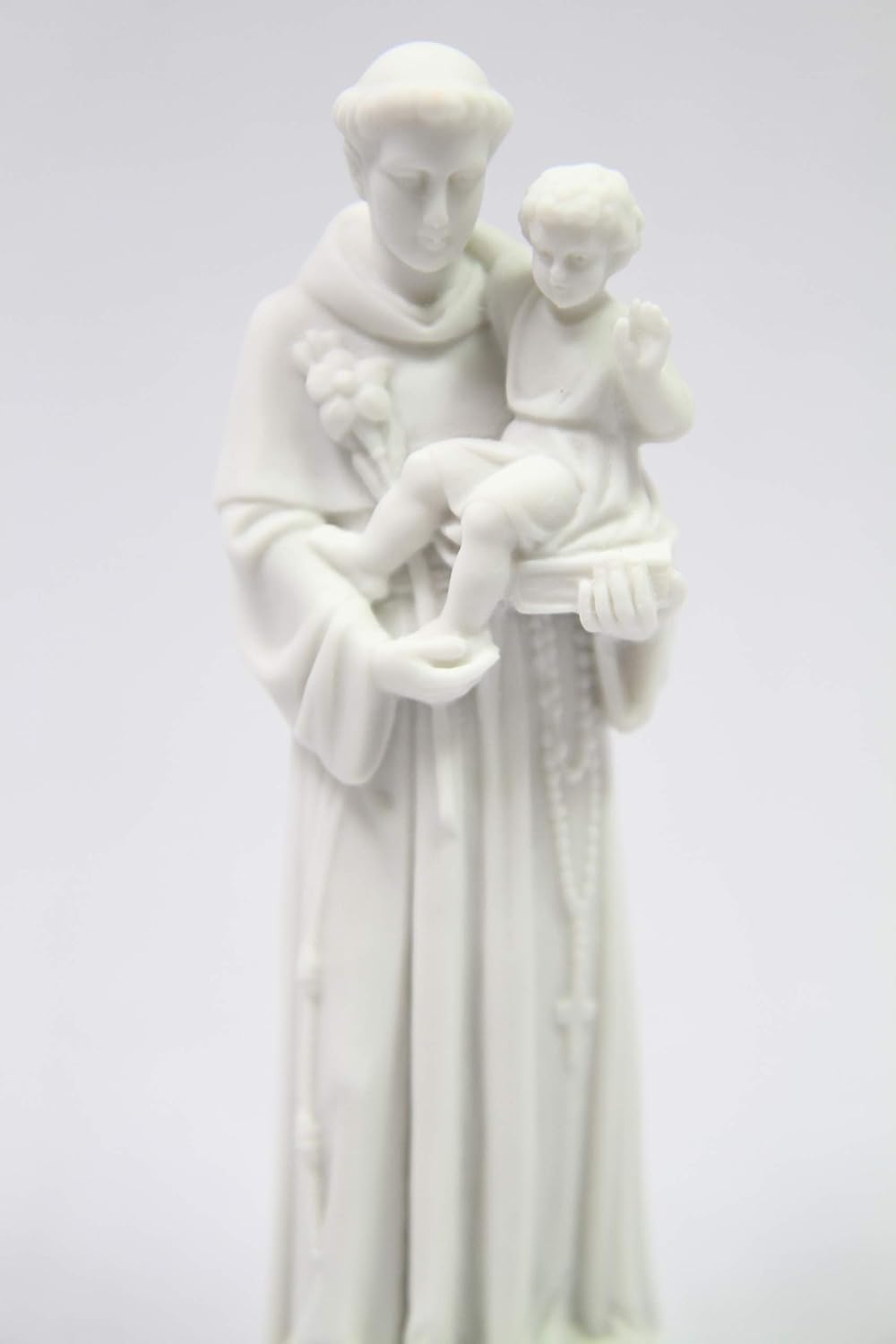 Saint Anthony De Padua 6 White Statue Vittoria Collection