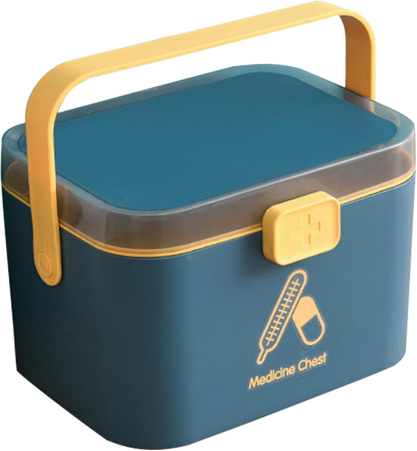 Portable Medicine Cabinet with Lock and Handle