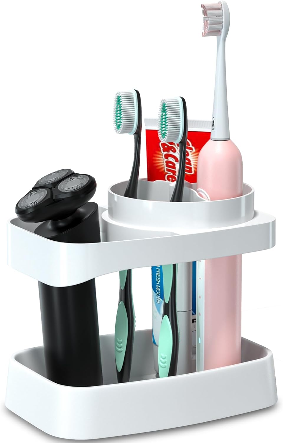 CRKIOB Family Toothbrush Holder with Drainage and Ventilation 1