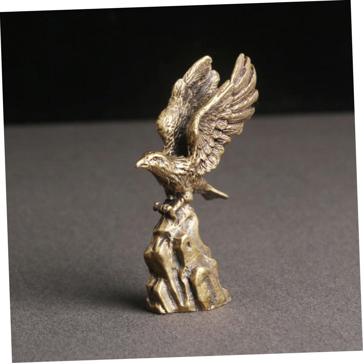 Brass Eagle Statue for Home and Office Decor