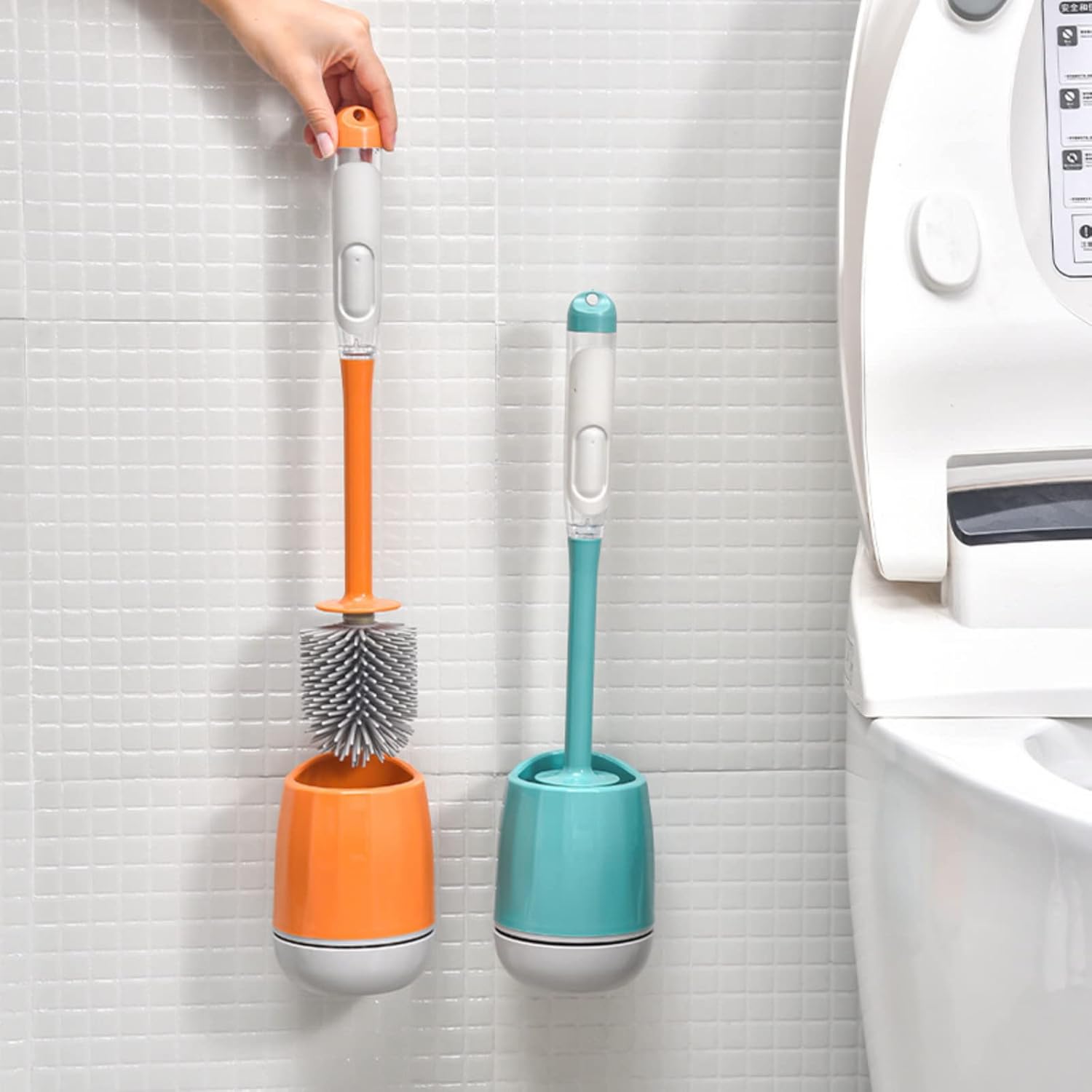 LUOWUYOU Toilet Brush and Plunger Set with Liquid Storage