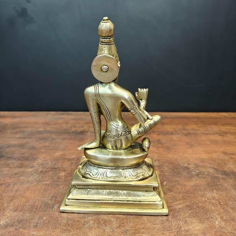 Statuestudio Seated Parvati Idol 85 Inch Brass