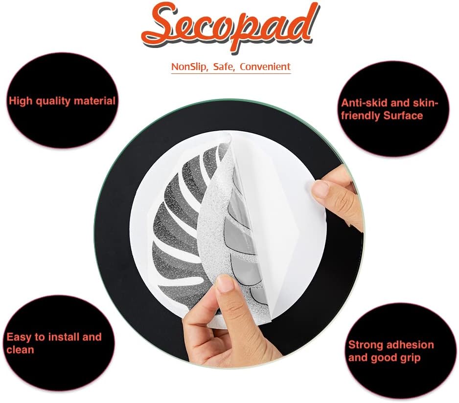 Secopad Non Slip Bathtub Stickers with Premium Scraper