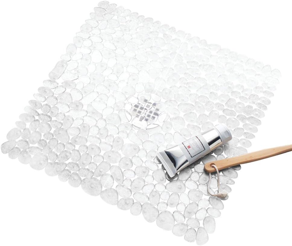 iDesign Pebblz Clear Bathtub Mat 22x22
