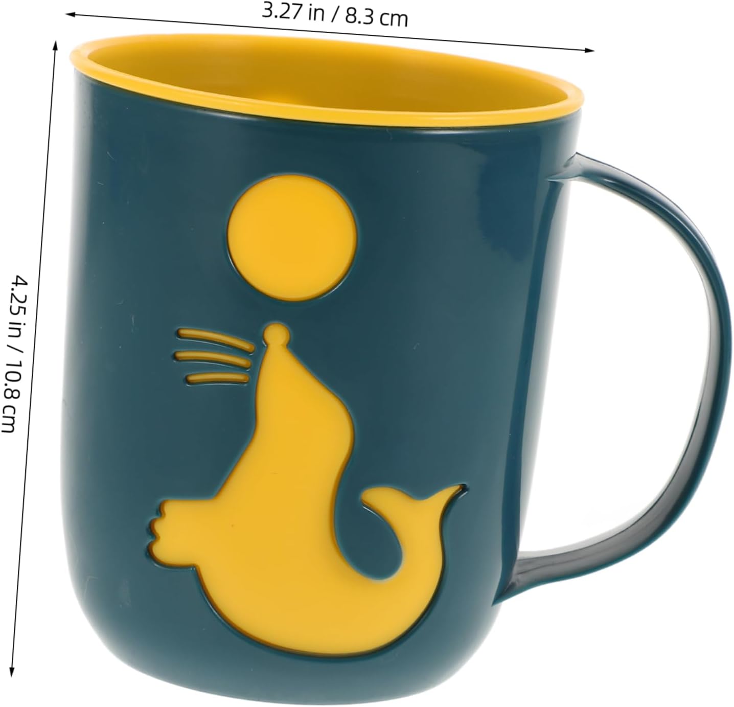 Adorable dolphin toothbrush cup travel mug for kids