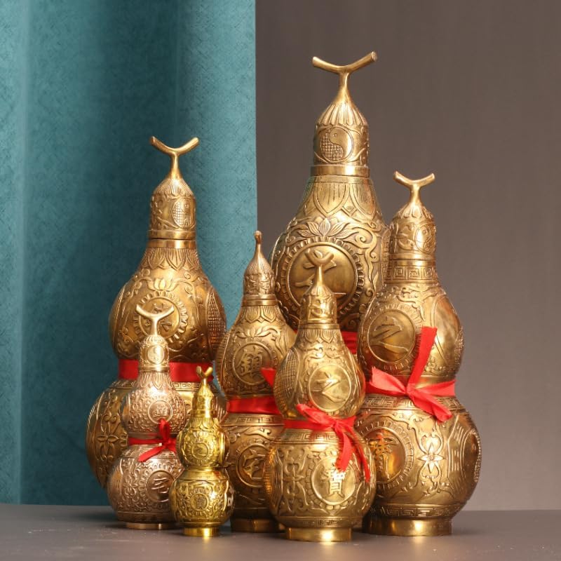 Usoway Gold Feng Shui Bagua Gourd Decor Ornament