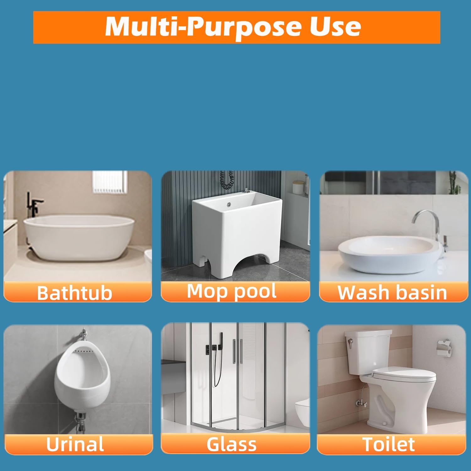 MOPALL 30 Count Toilet Brush Refills for Deep Cleaning
