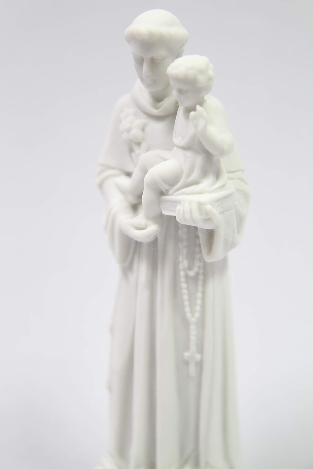 Saint Anthony De Padua 6 White Statue Vittoria Collection