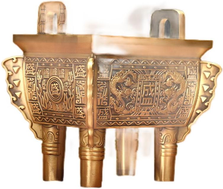 Usoway Antique Copper Ritual Vessel Collectible Figurine