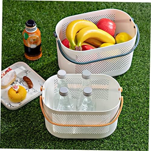Cabilock Portable Shower Basket with Handles for Home and Travel