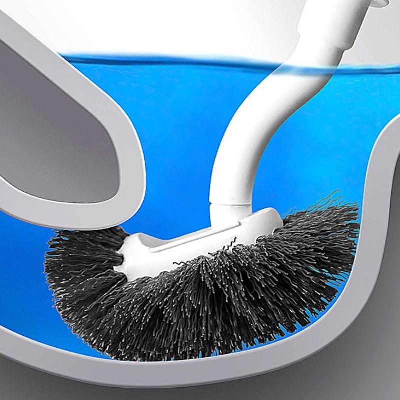 Attarrior Toilet Bowl Brush with Holder and Long Handle