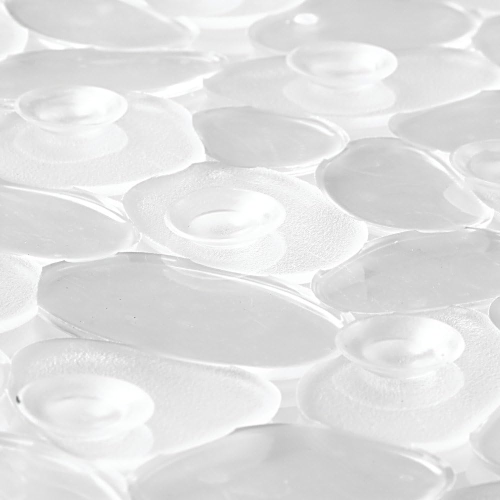 iDesign Pebblz Clear Bathtub Mat 22x22