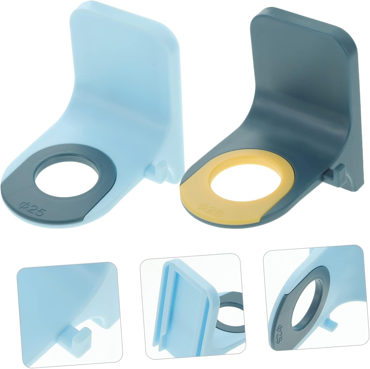 ULTECHNOVO 4Pcs Wall-Mounted Shampoo Holder Organizer