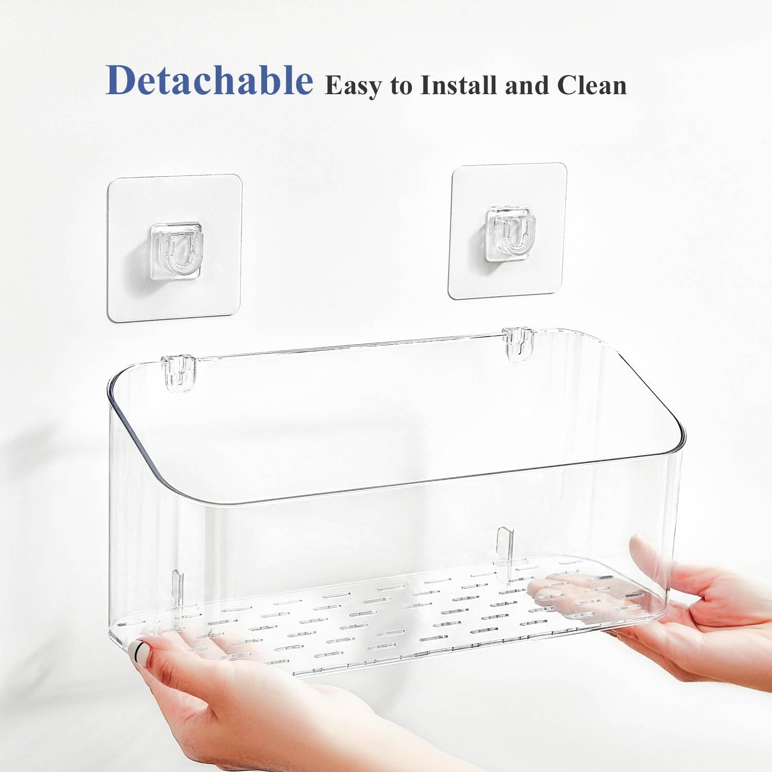 UNIKON Clear Bath Toy Storage Organizer 2 Pack